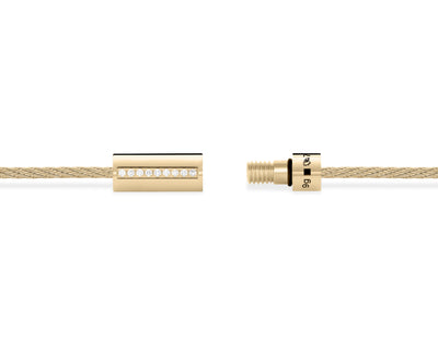 cable bracelet with diamonds le 9g